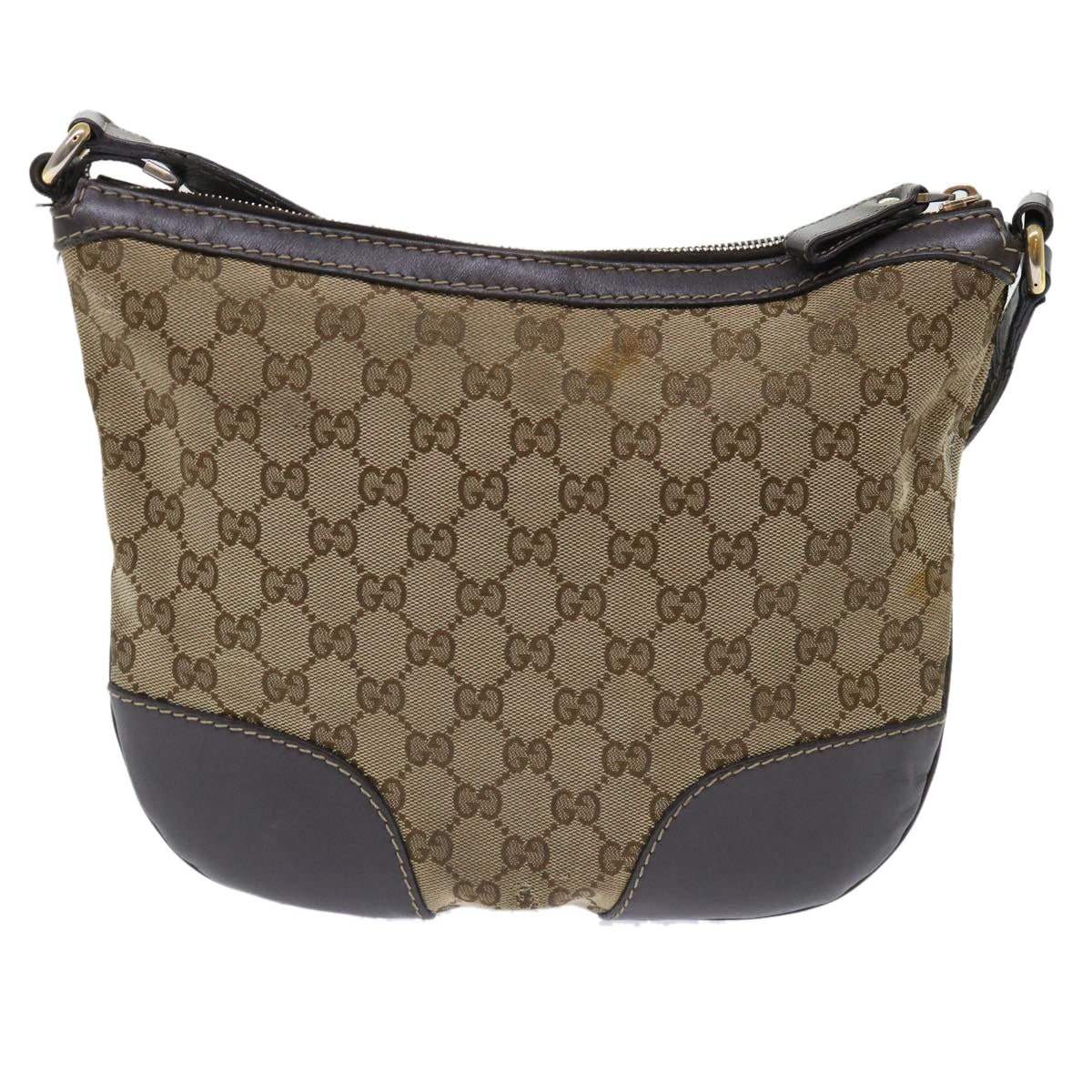 GUCCI GG Canvas Shoulder Bag Beige 257072 th3852
