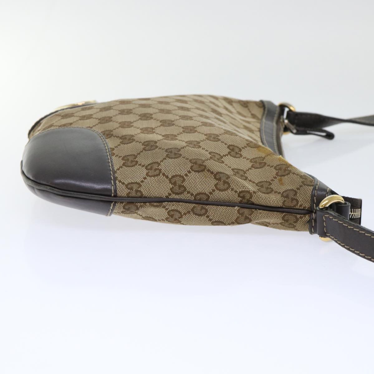 GUCCI GG Canvas Shoulder Bag Beige 257072 th3852