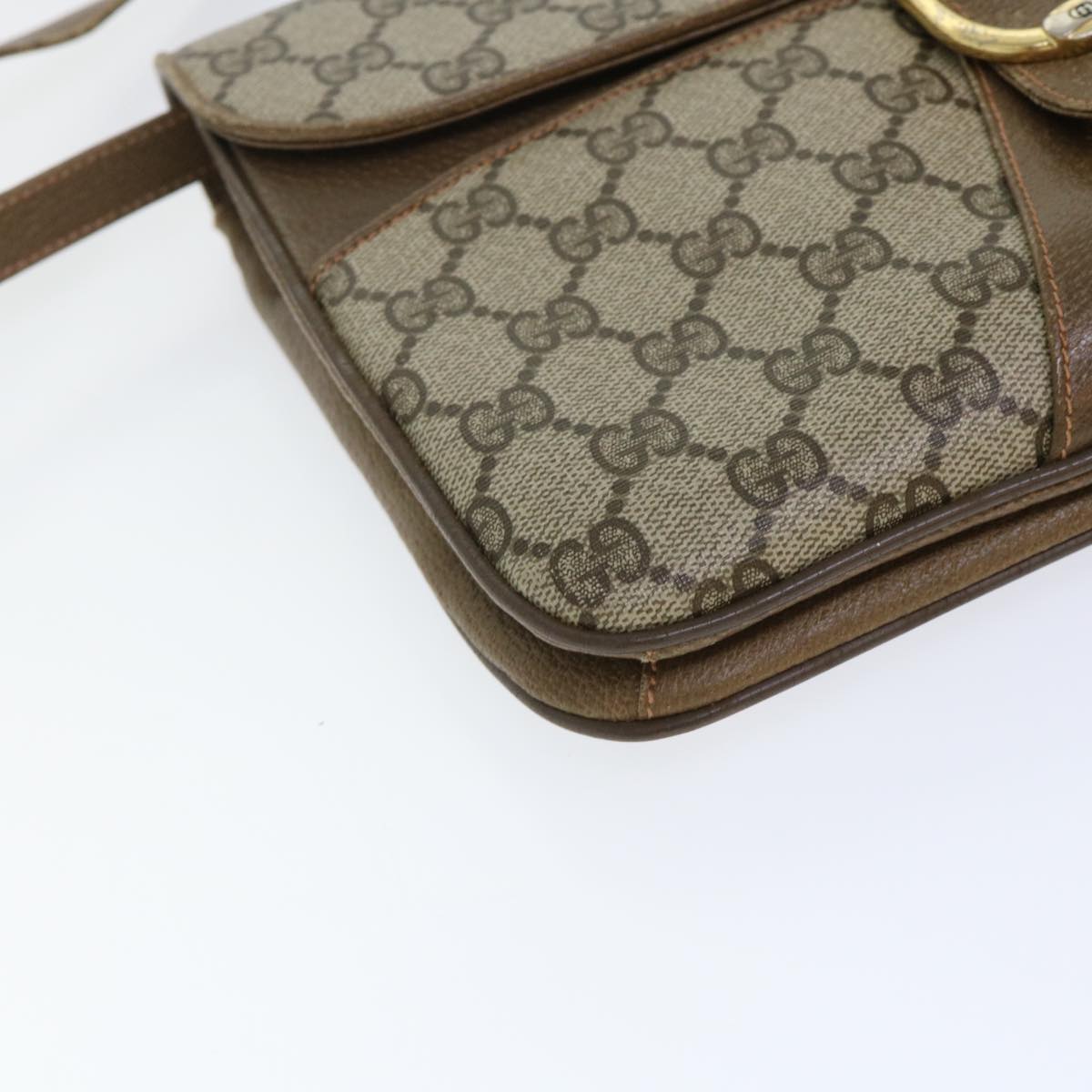 GUCCI GG Canvas Shoulder Bag PVC Leather Beige 904•02•025 th3857