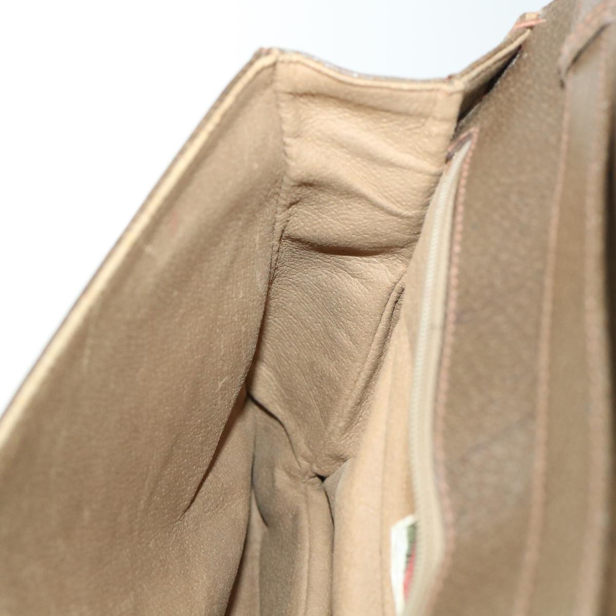 GUCCI GG Canvas Shoulder Bag PVC Leather Beige 904•02•025 th3857
