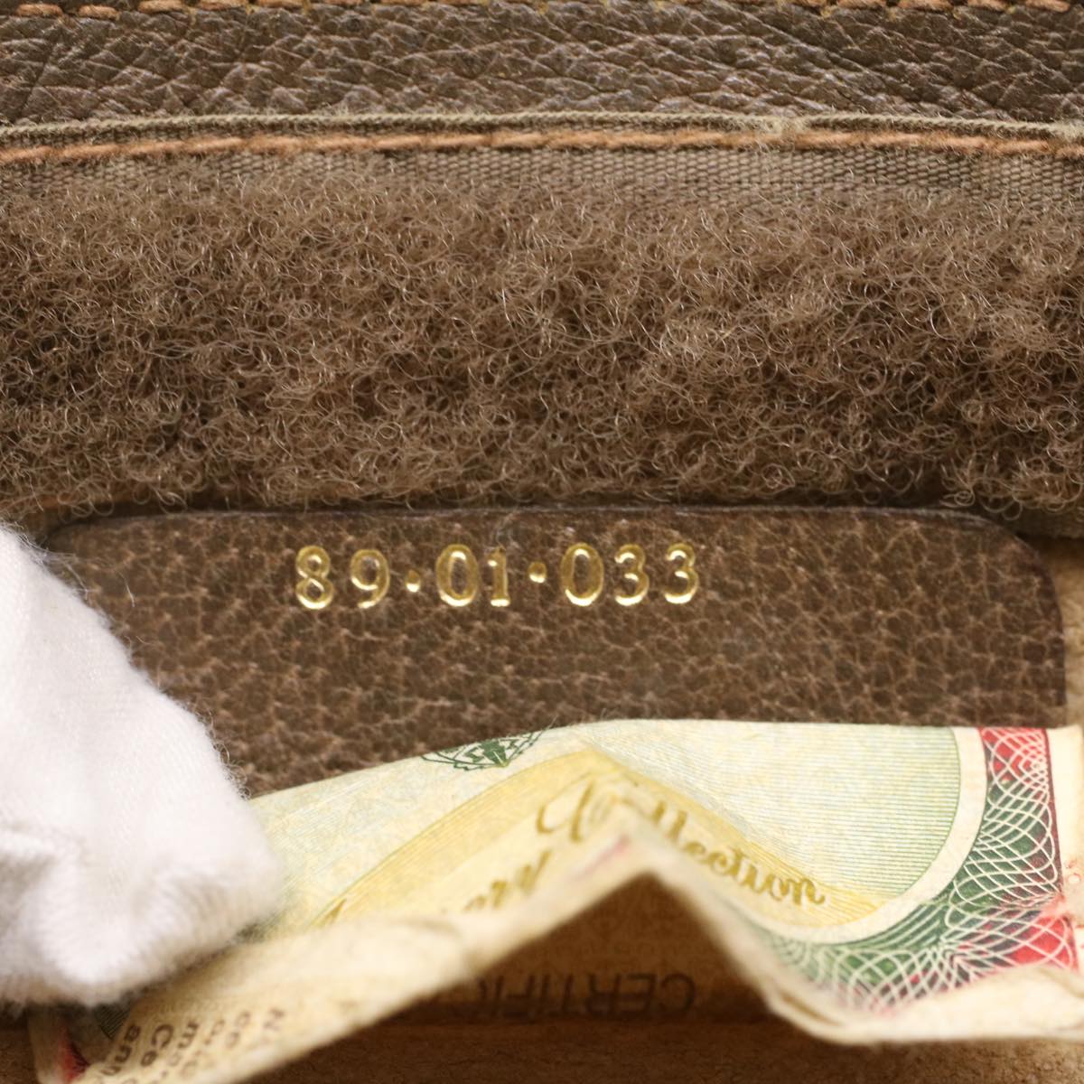 GUCCI GG Canvas Web Sherry Line Clutch Bag Beige Red 89•01•033 th3866