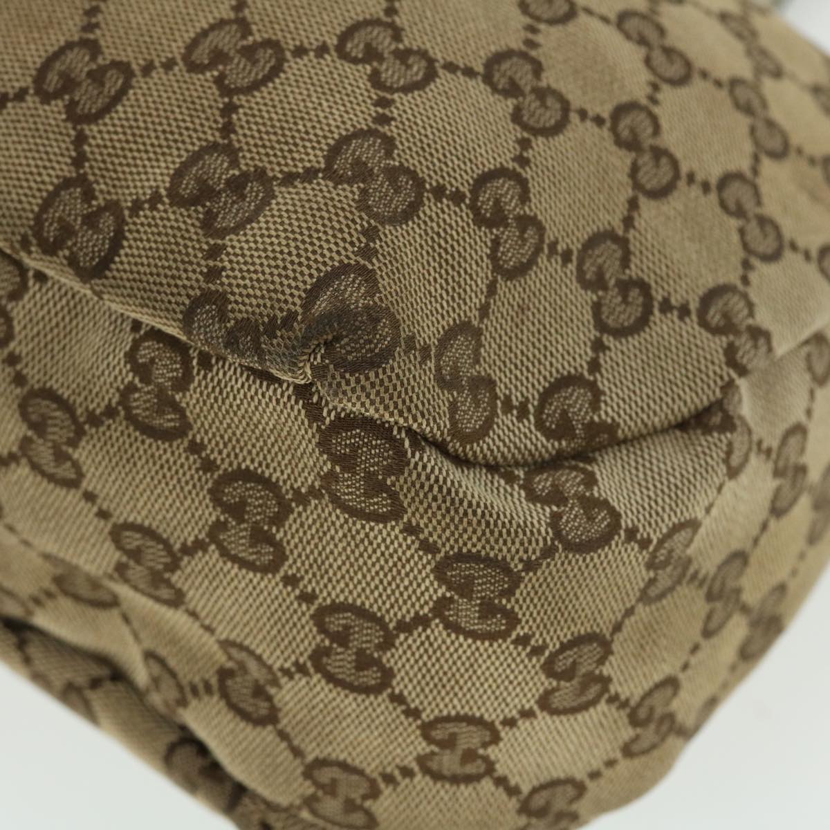 GUCCI GG Canvas Web Sherry Line Shoulder Bag Beige Red Green 211934 th3929