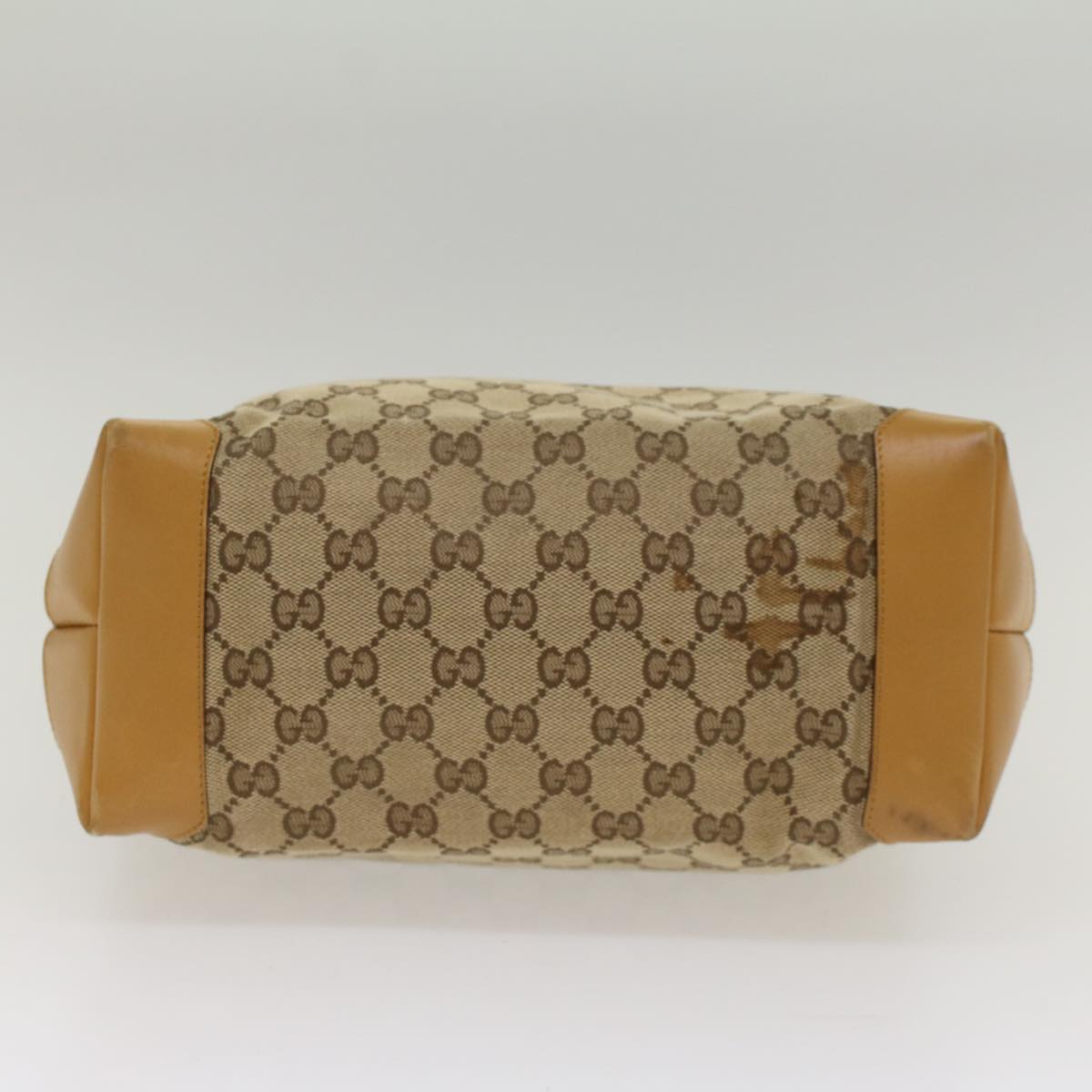GUCCI GG Canvas Sherry Line Tote Bag Beige Red Brown 019.0401 th3976