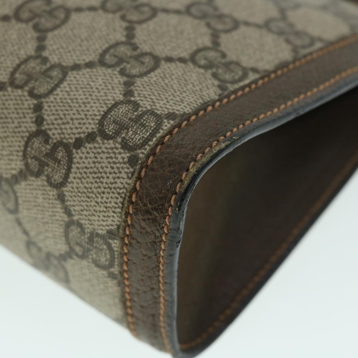 GUCCI GG Canvas Web Sherry Line Clutch Bag Beige Red Green 89 01 001 th3990