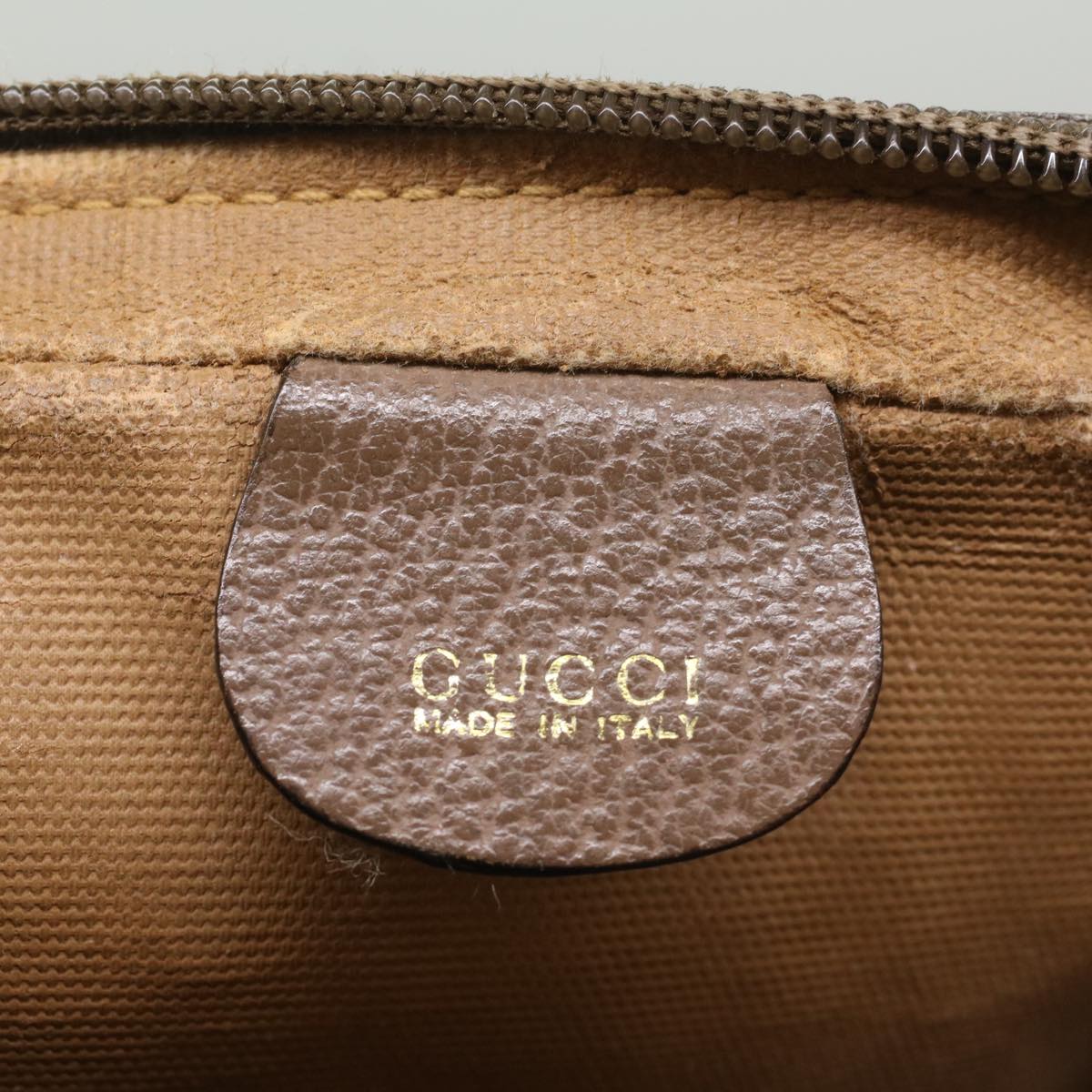 GUCCI GG Canvas Clutch Bag PVC Leather Beige 018 123 6021 th3993