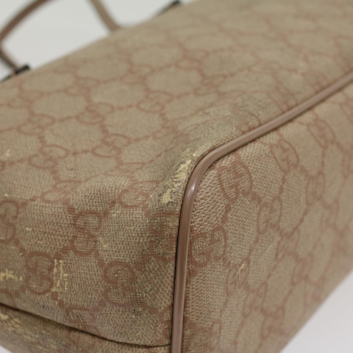 GUCCI GG Canvas Tote Bag 2way Pink 353439 th3999