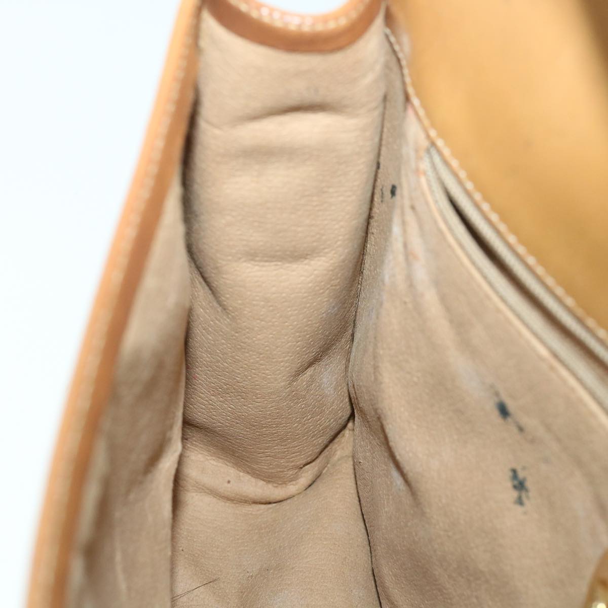 GUCCI Micro GG Canvas Web Sherry Line Shoulder Bag Beige th4016