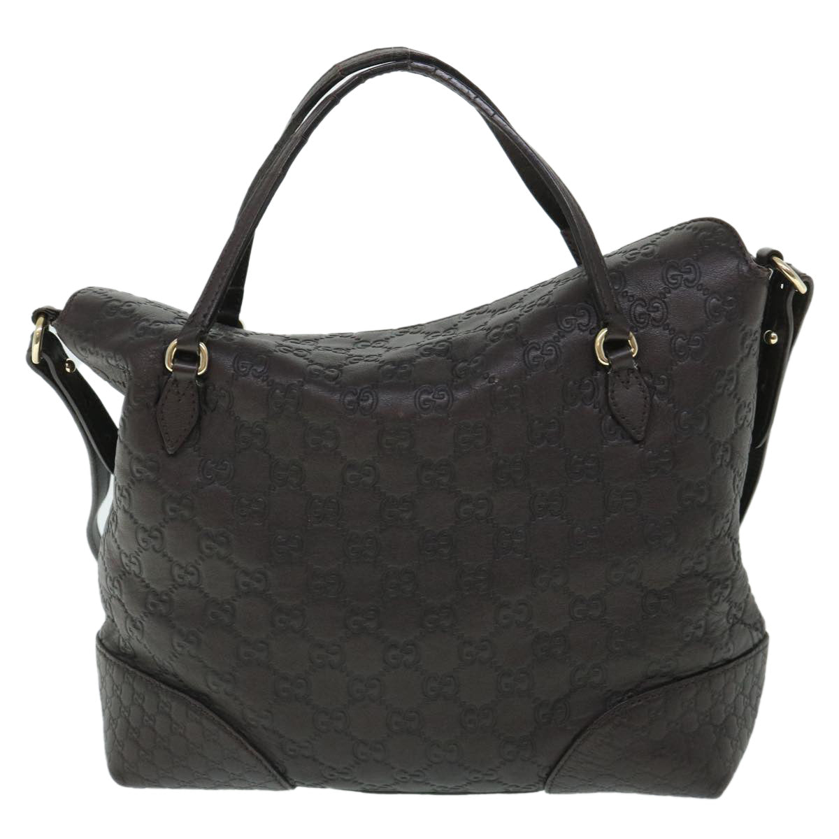 GUCCI GG Canvas Guccissima Shoulder Bag 2way Brown 353120 th4019