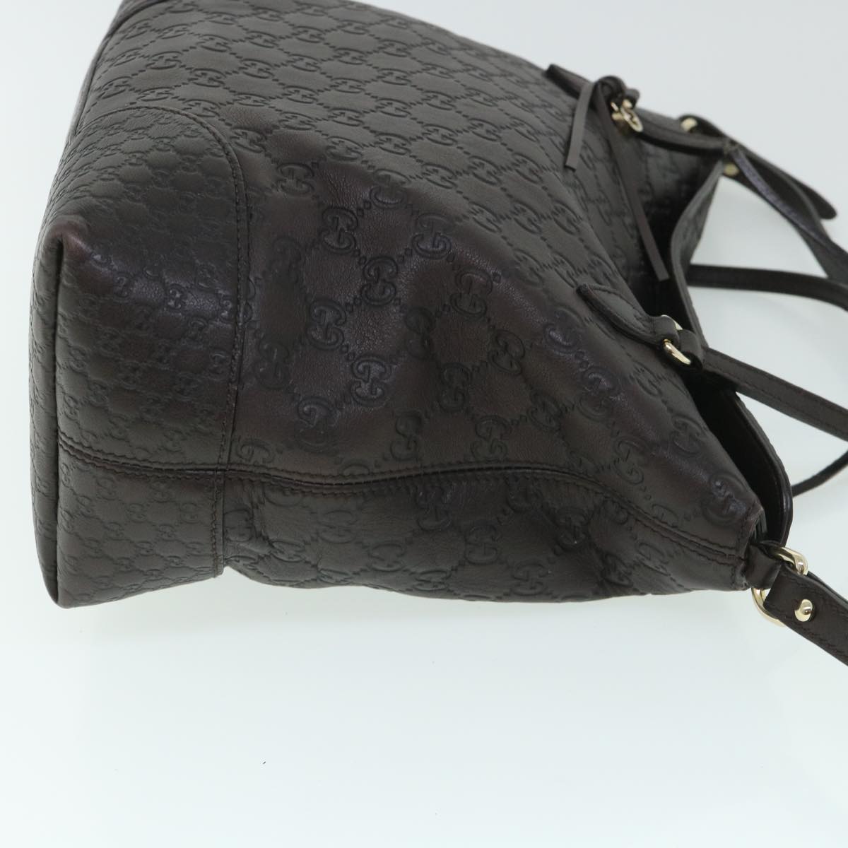 GUCCI GG Canvas Guccissima Shoulder Bag 2way Brown 353120 th4019