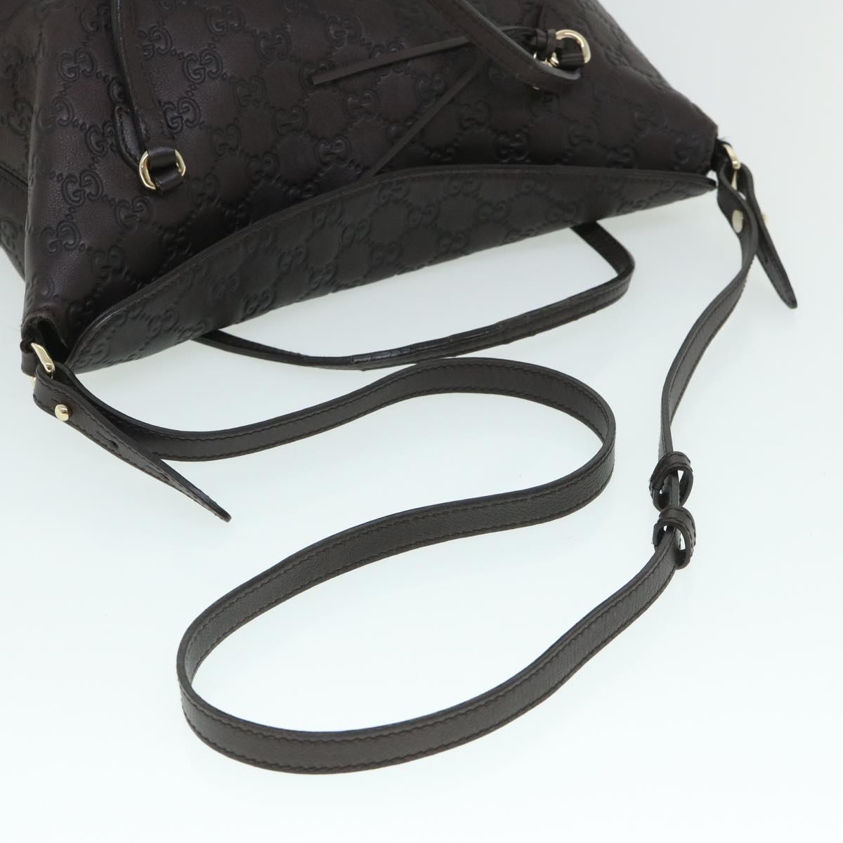 GUCCI GG Canvas Guccissima Shoulder Bag 2way Brown 353120 th4019