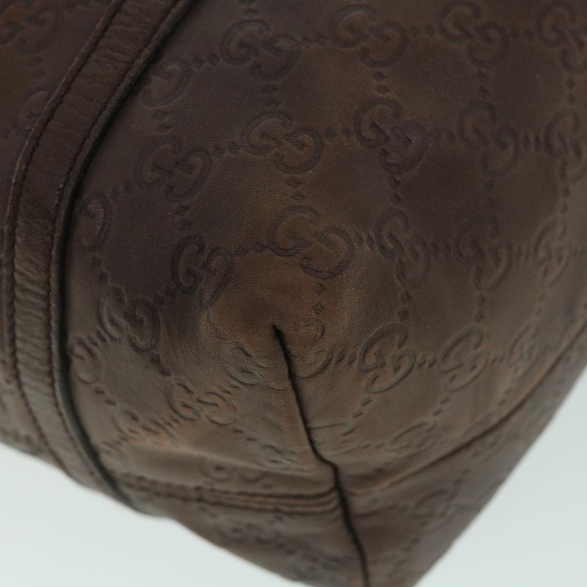GUCCI GG Canvas Guccissima Shoulder Bag Brown 197953 th4020