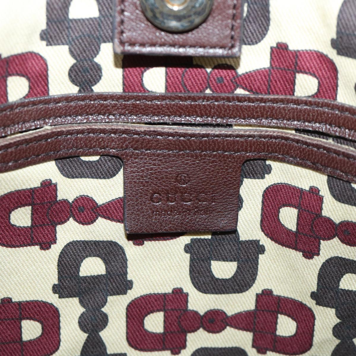GUCCI GG Canvas Guccissima Shoulder Bag Brown 197953 th4020