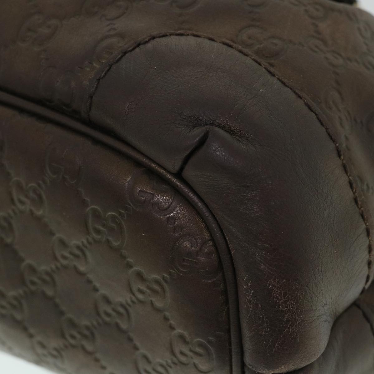 GUCCI GG Canvas Guccissima Hand Bag 2way Brown 247902 th4024