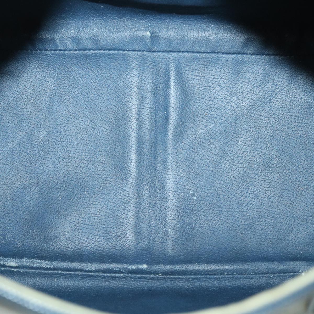 GUCCI Micro GG Canvas Boston Bag PVC Leather Gray Navy 002 58 0033 th4025