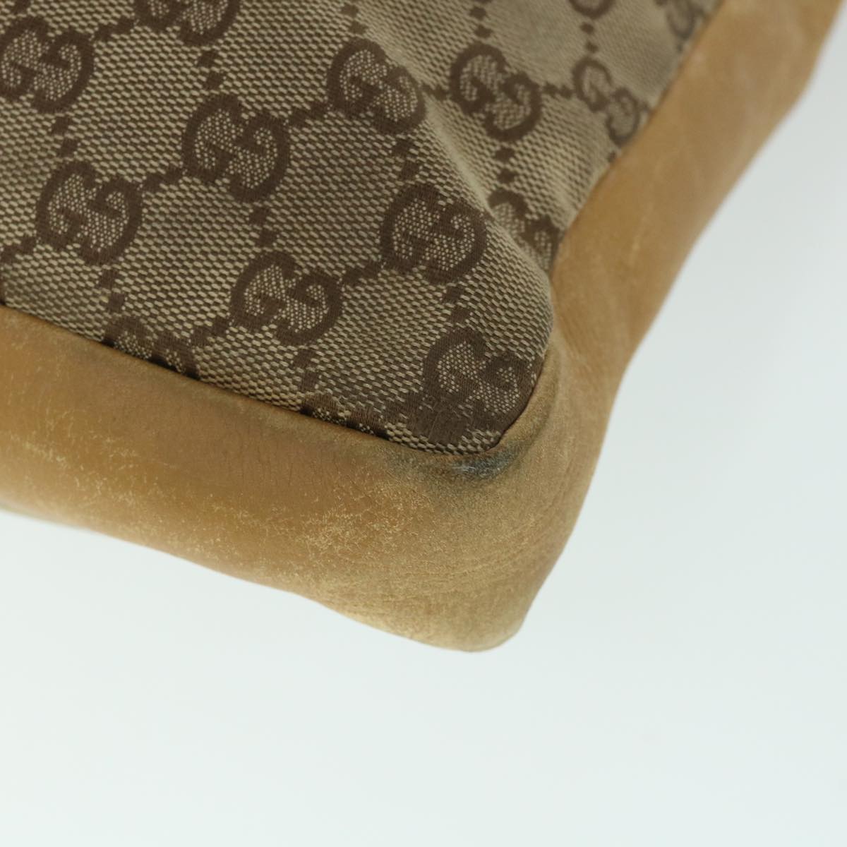 GUCCI GG Canvas Sherry Line Shoulder Bag Beige Red 001 4094 002113 th4031