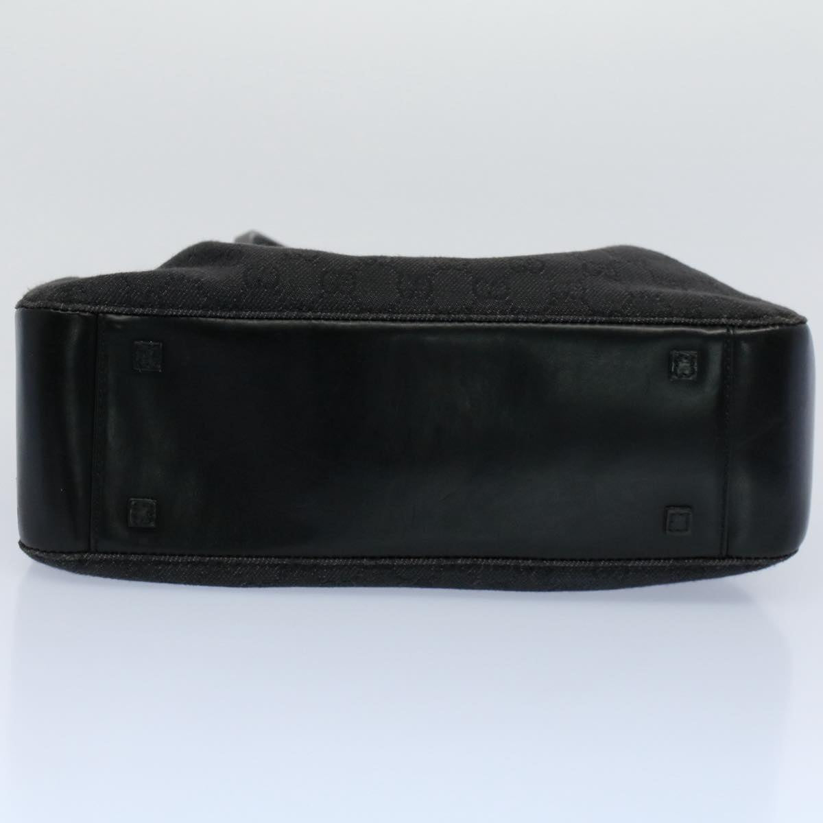 GUCCI GG Canvas Shoulder Bag Black 101919 th4064