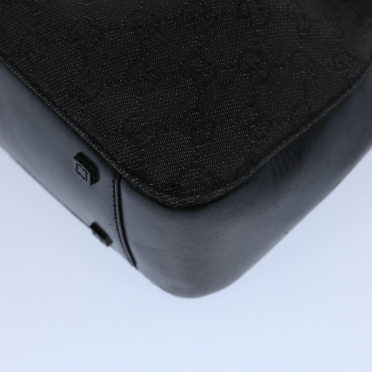 GUCCI GG Canvas Shoulder Bag Black 101919 th4064
