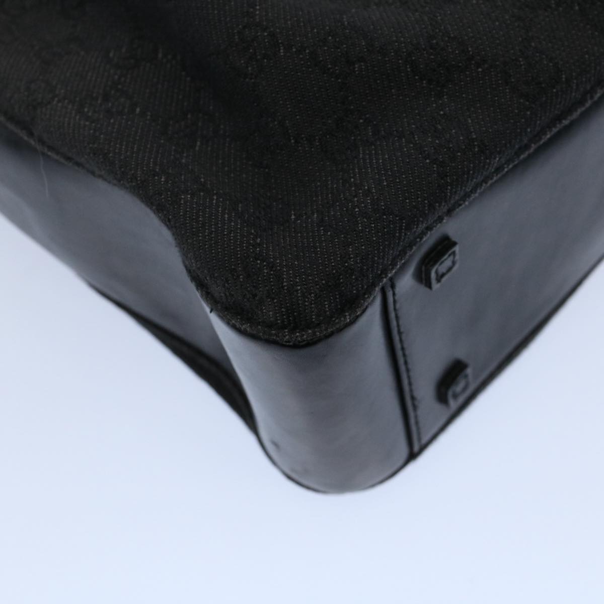 GUCCI GG Canvas Shoulder Bag Black 101919 th4064