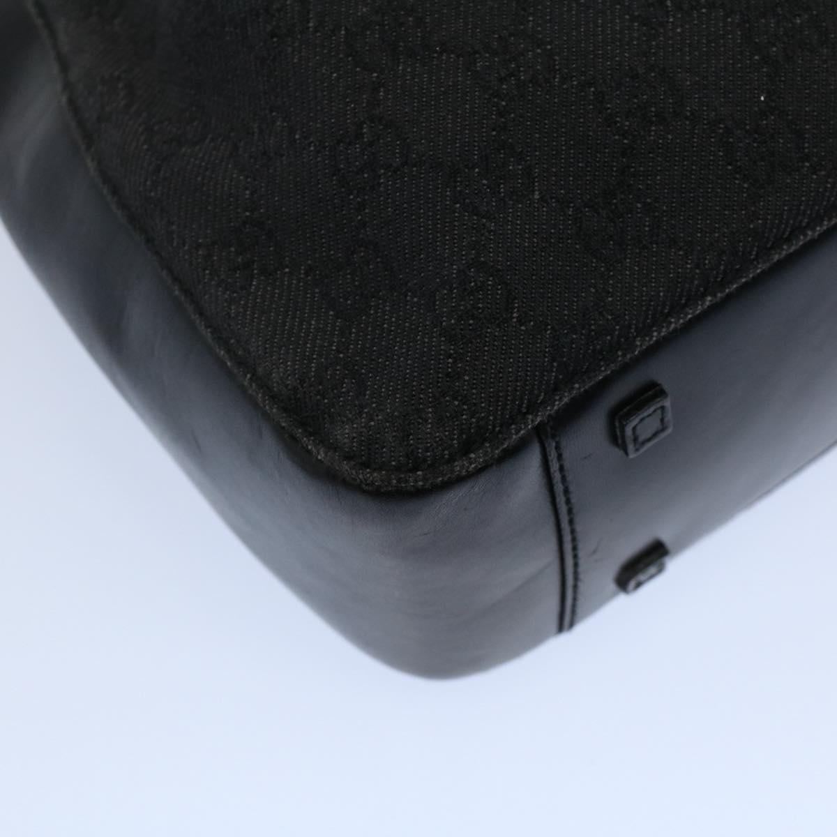 GUCCI GG Canvas Shoulder Bag Black 101919 th4064