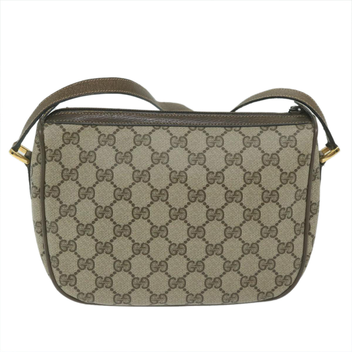 GUCCI GG Supreme Web Sherry Line Shoulder Bag Beige Red 14 02 032 th4355