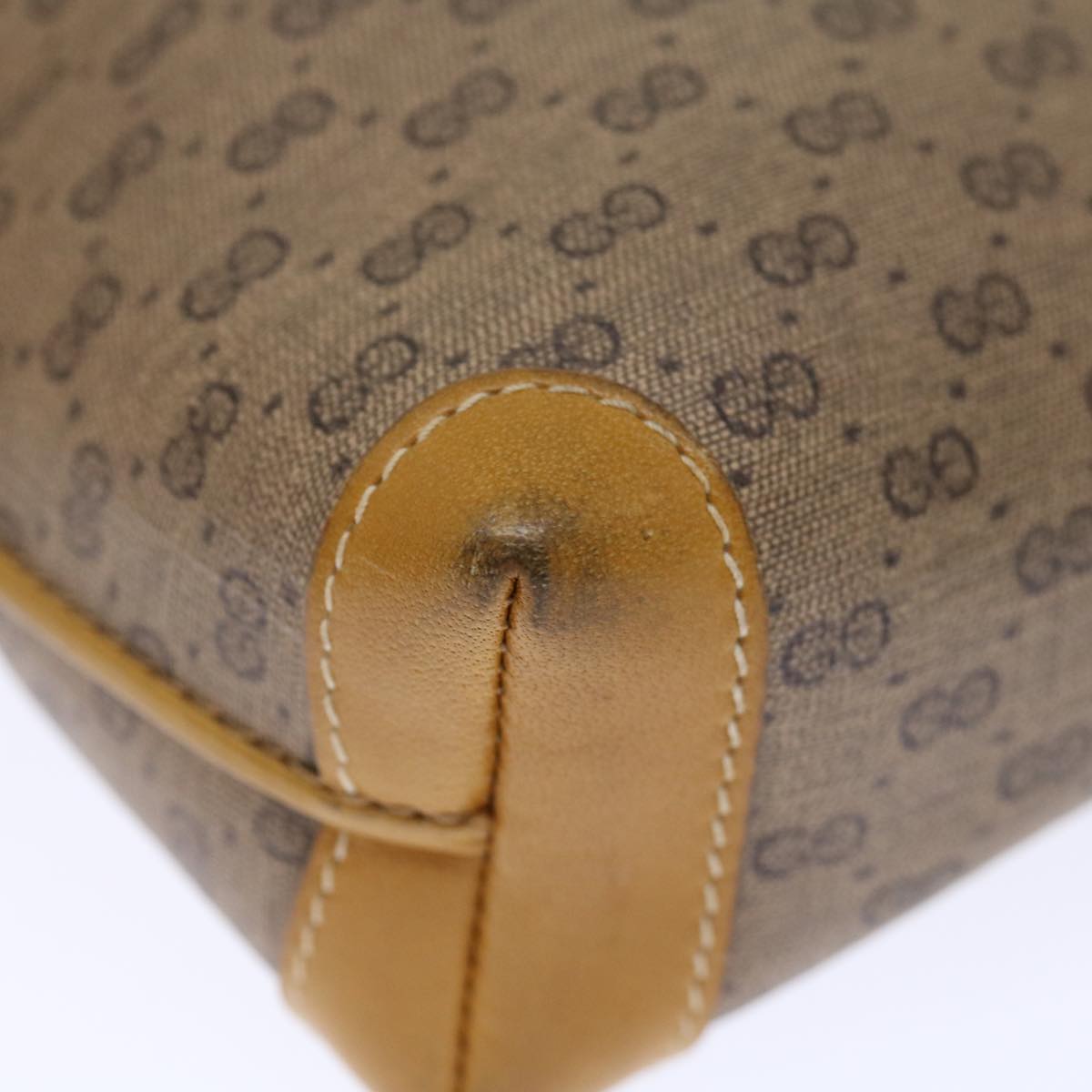 GUCCI Micro GG Supreme Shoulder Bag PVC Beige 007 104 4916 th4789