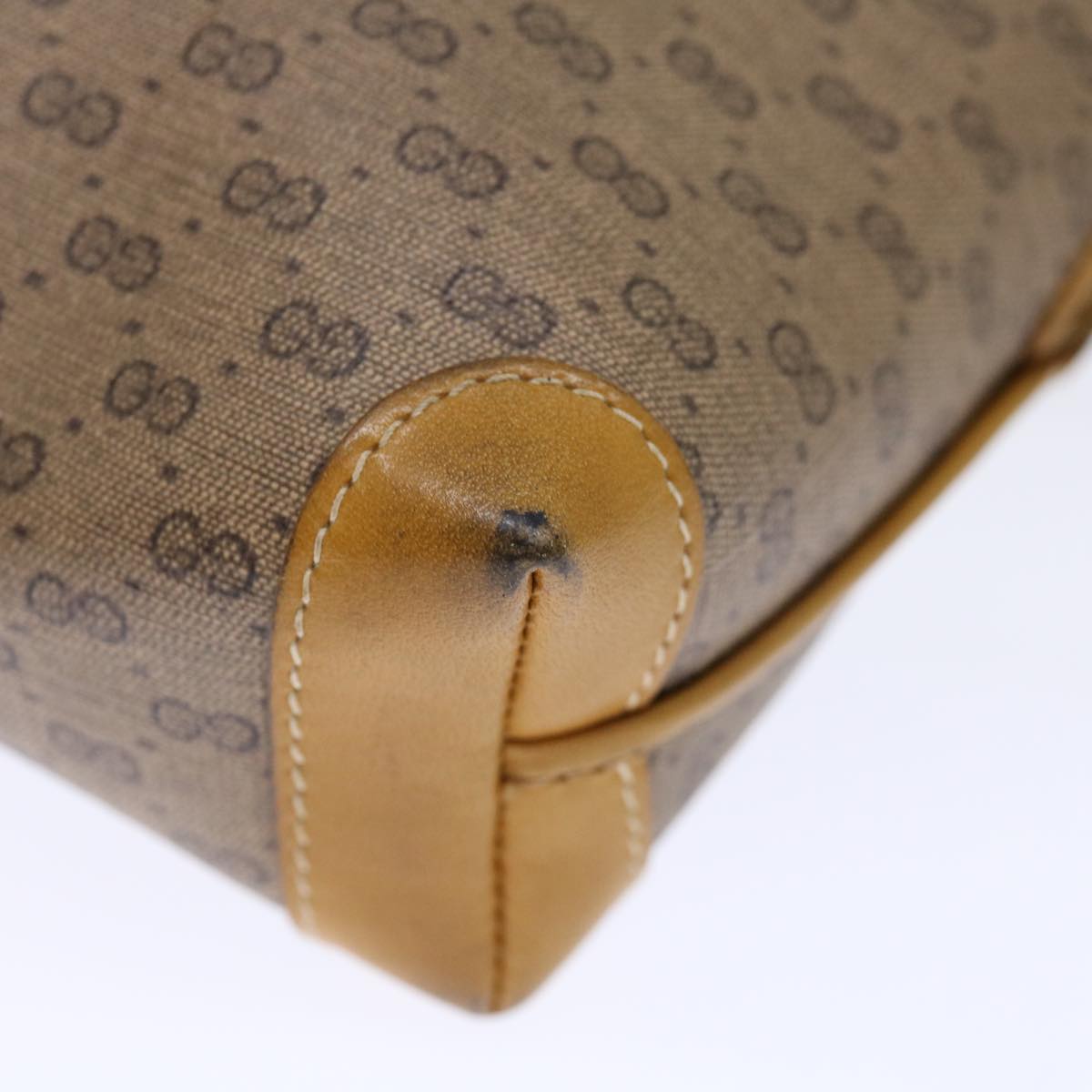 GUCCI Micro GG Supreme Shoulder Bag PVC Beige 007 104 4916 th4789
