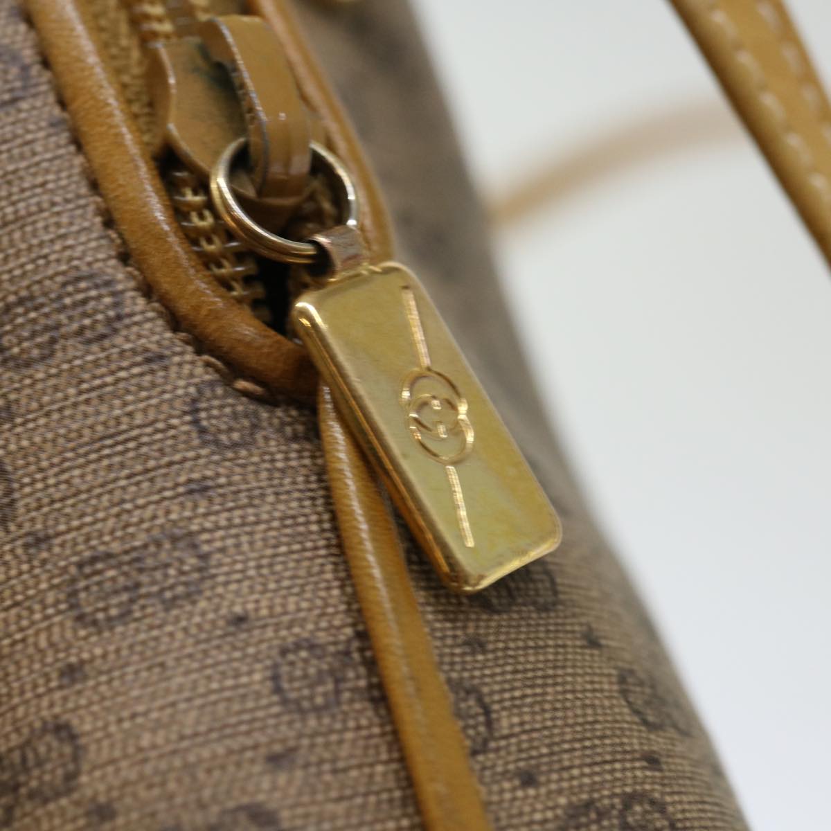 GUCCI Micro GG Supreme Shoulder Bag PVC Beige 007 104 4916 th4789