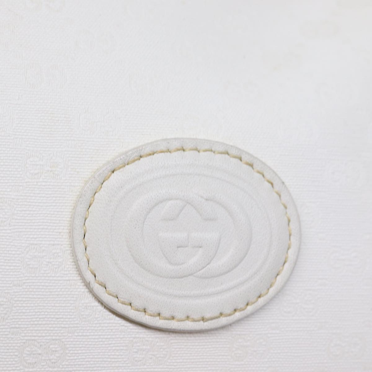 GUCCI Micro GG Canvas Hand Bag PVC 2way White 002 123 0167 th4828