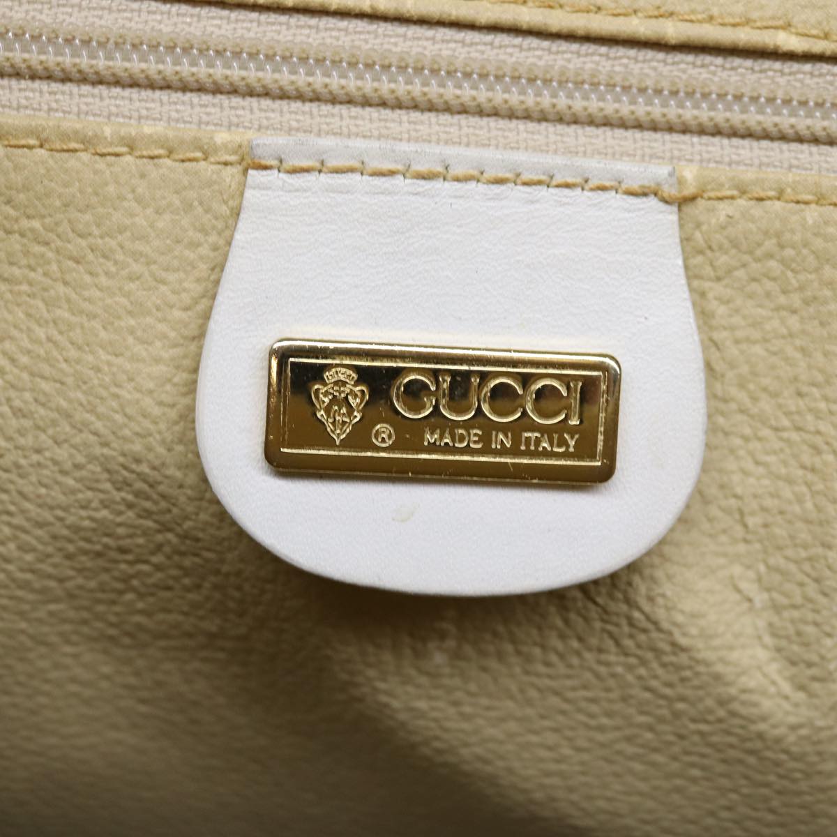 GUCCI Micro GG Canvas Hand Bag PVC 2way White 002 123 0167 th4828