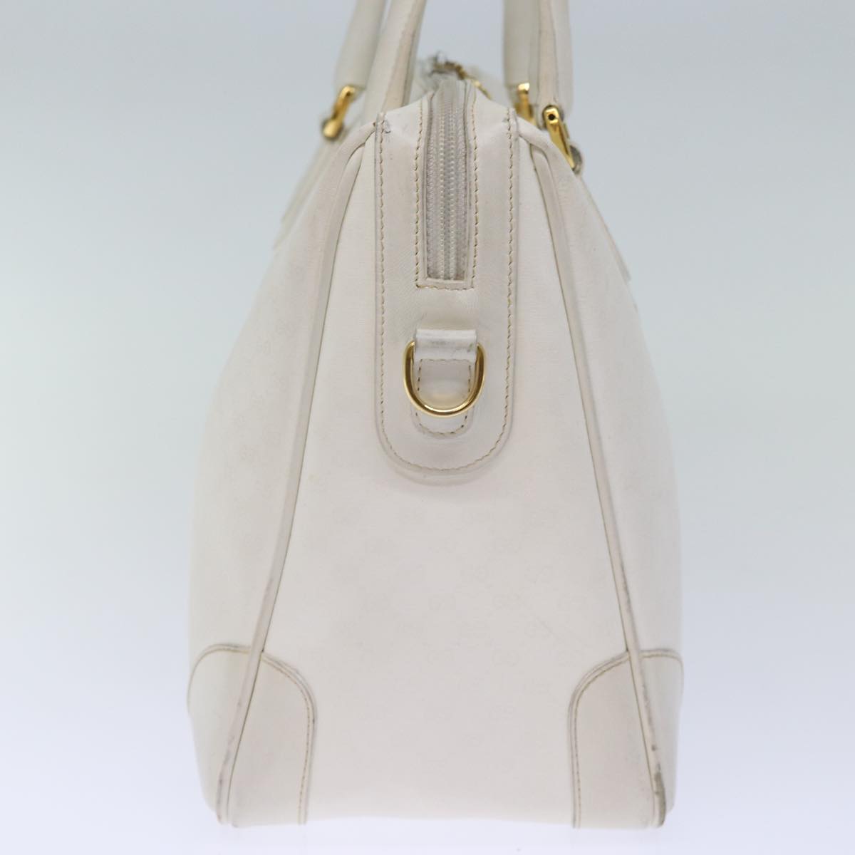 GUCCI Micro GG Canvas Hand Bag PVC 2way White 002 123 0167 th4828