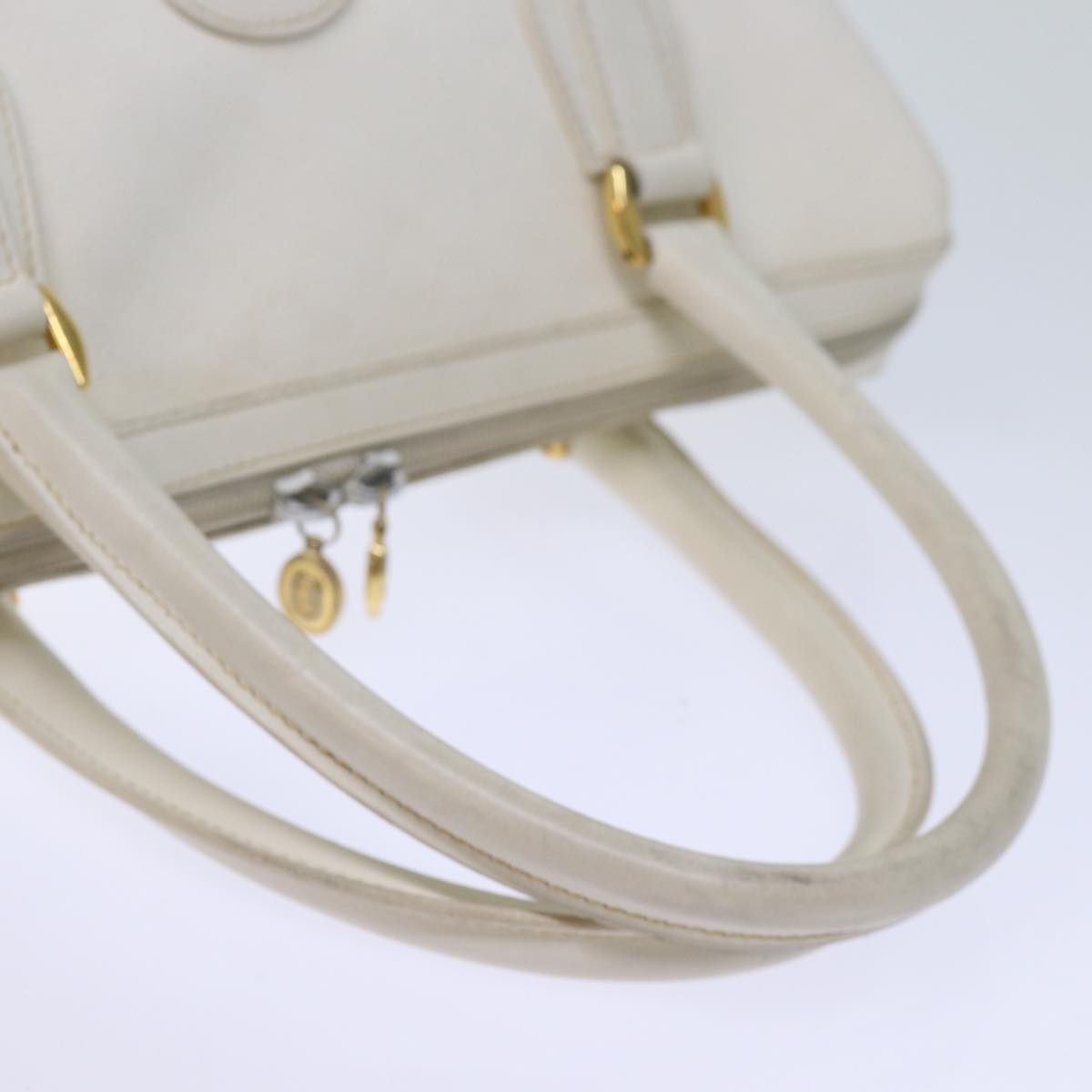 GUCCI Micro GG Canvas Hand Bag PVC 2way White 002 123 0167 th4828