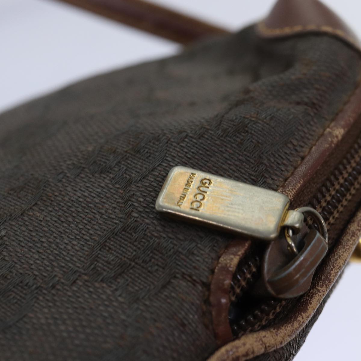 GUCCI GG Canvas Shoulder Bag Brown 007 104 4916 th4893