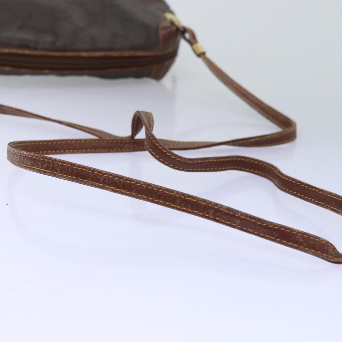 GUCCI GG Canvas Shoulder Bag Brown 007 104 4916 th4893