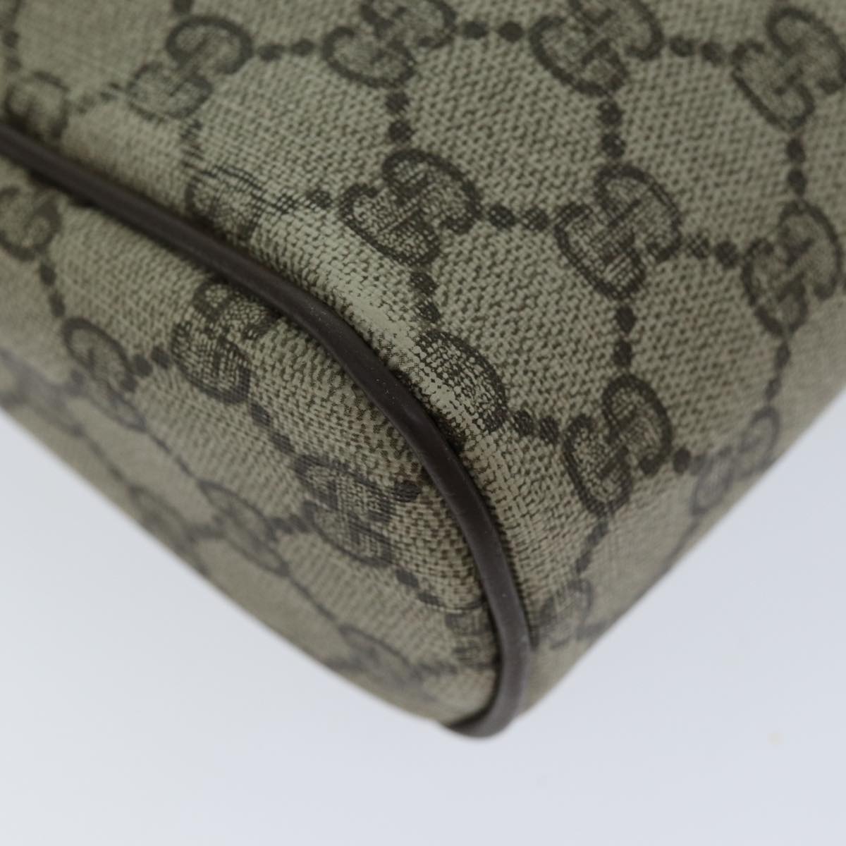 GUCCI GG Supreme Web Sherry Line Clutch Bag Beige Red 63 014 3553 th4948