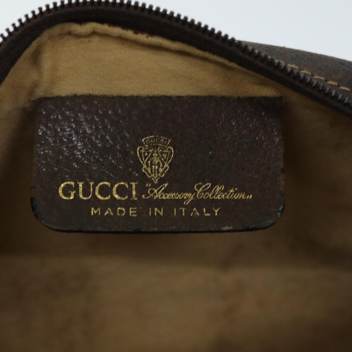 GUCCI GG Supreme Web Sherry Line Clutch Bag Beige Red 63 014 3553 th4948