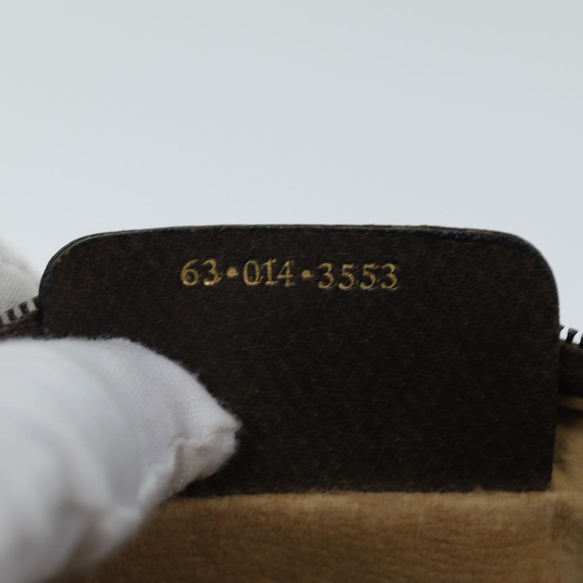 GUCCI GG Supreme Web Sherry Line Clutch Bag Beige Red 63 014 3553 th4948