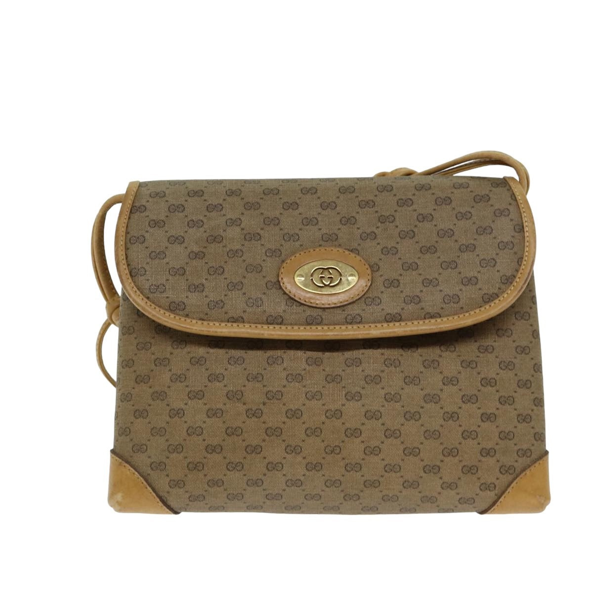 GUCCI Micro GG Supreme Shoulder Bag PVC Leather Beige 007 49 5548 th4994