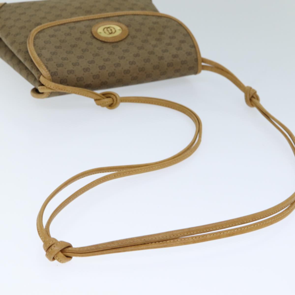 GUCCI Micro GG Supreme Shoulder Bag PVC Leather Beige 007 49 5548 th4994