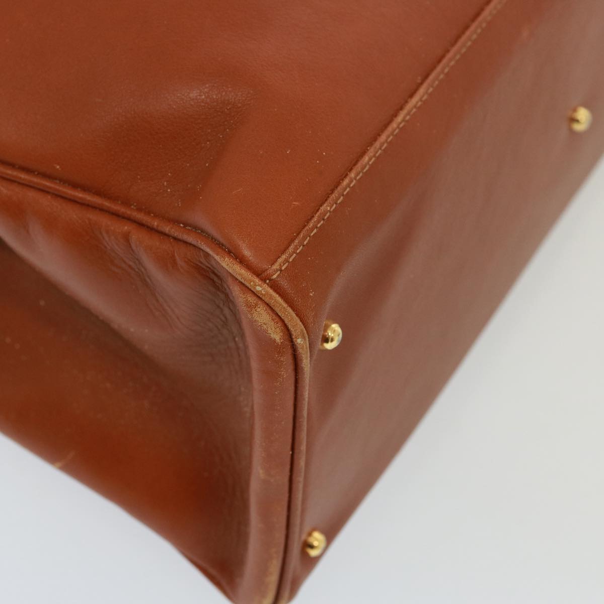GUCCI Bamboo Hand Bag Leather 2way Brown 002 2855 0322 0 th5022