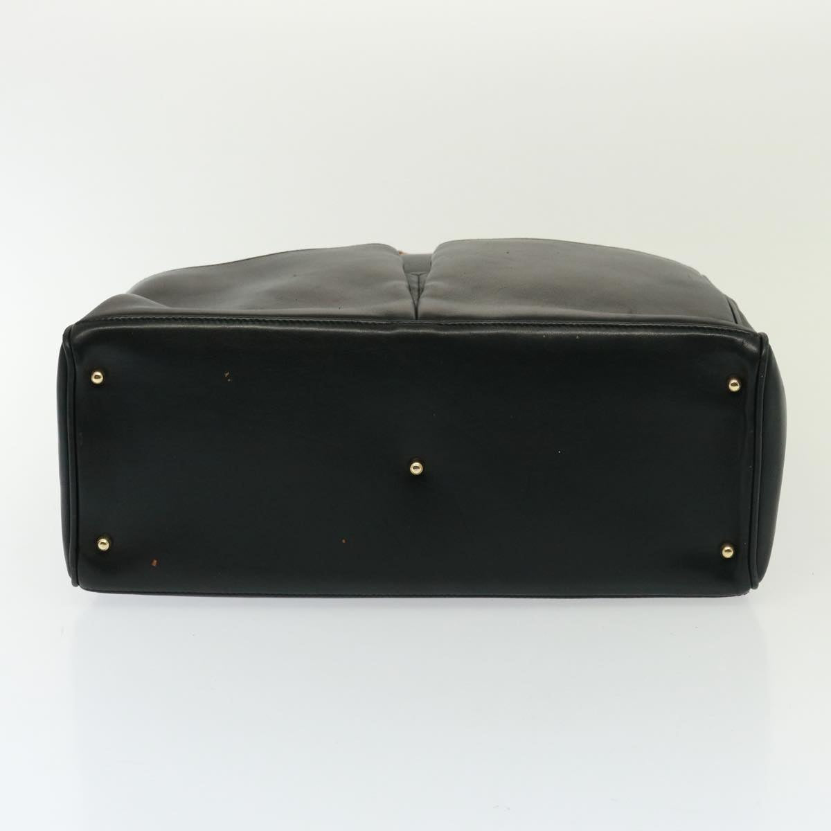 GUCCI Bamboo Hand Bag Leather 2way Black 002 2855 0322 0 th5023