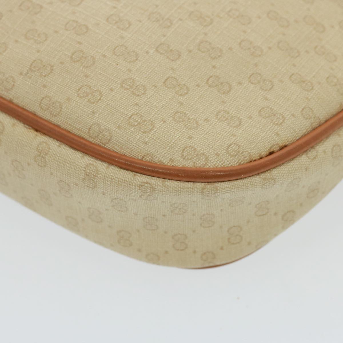 GUCCI Micro GG Supreme Shoulder Bag PVC Leather Beige 007 983 1113 th5073
