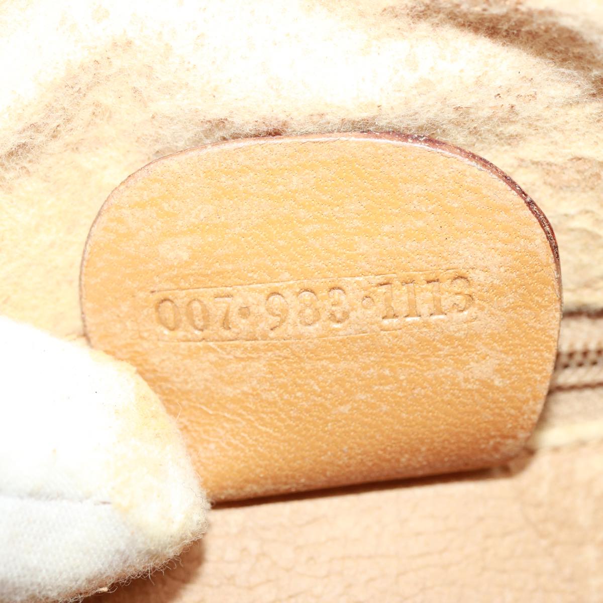 GUCCI Micro GG Supreme Shoulder Bag PVC Leather Beige 007 983 1113 th5073