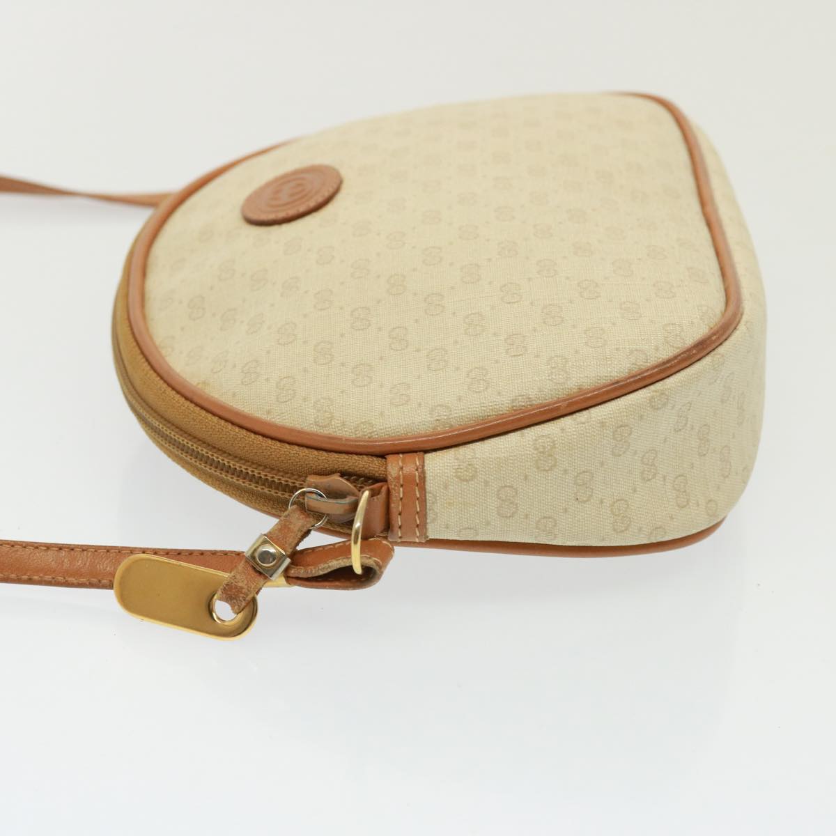 GUCCI Micro GG Supreme Shoulder Bag PVC Leather Beige 007 983 1113 th5073