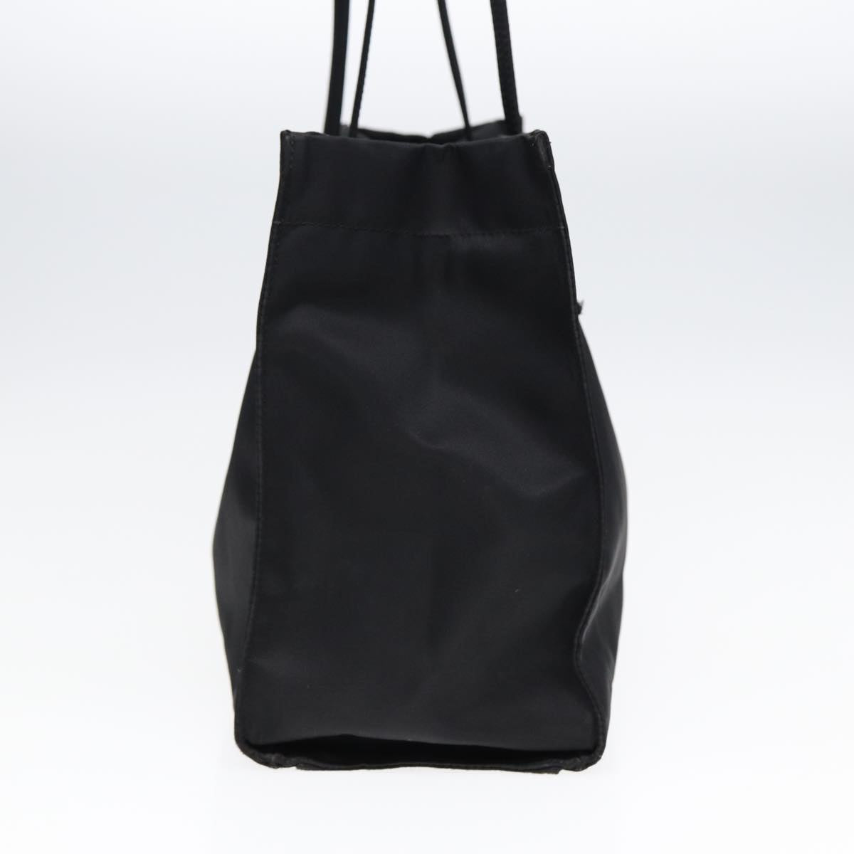 FENDI Tote Bag Nylon Black Silver th5238