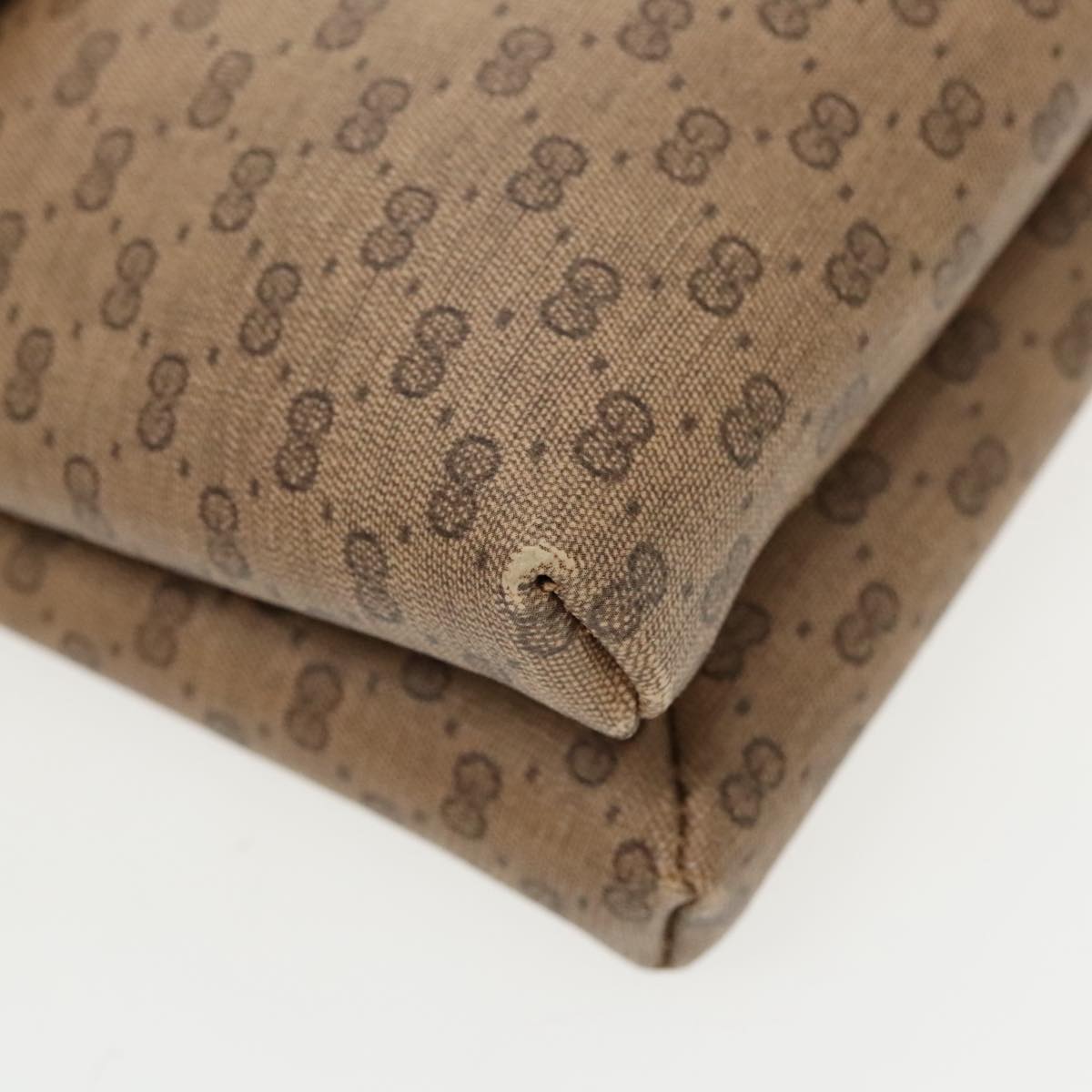 GUCCI Micro GG Supreme Shoulder Bag PVC Beige Gold 49 007 5548 th5401