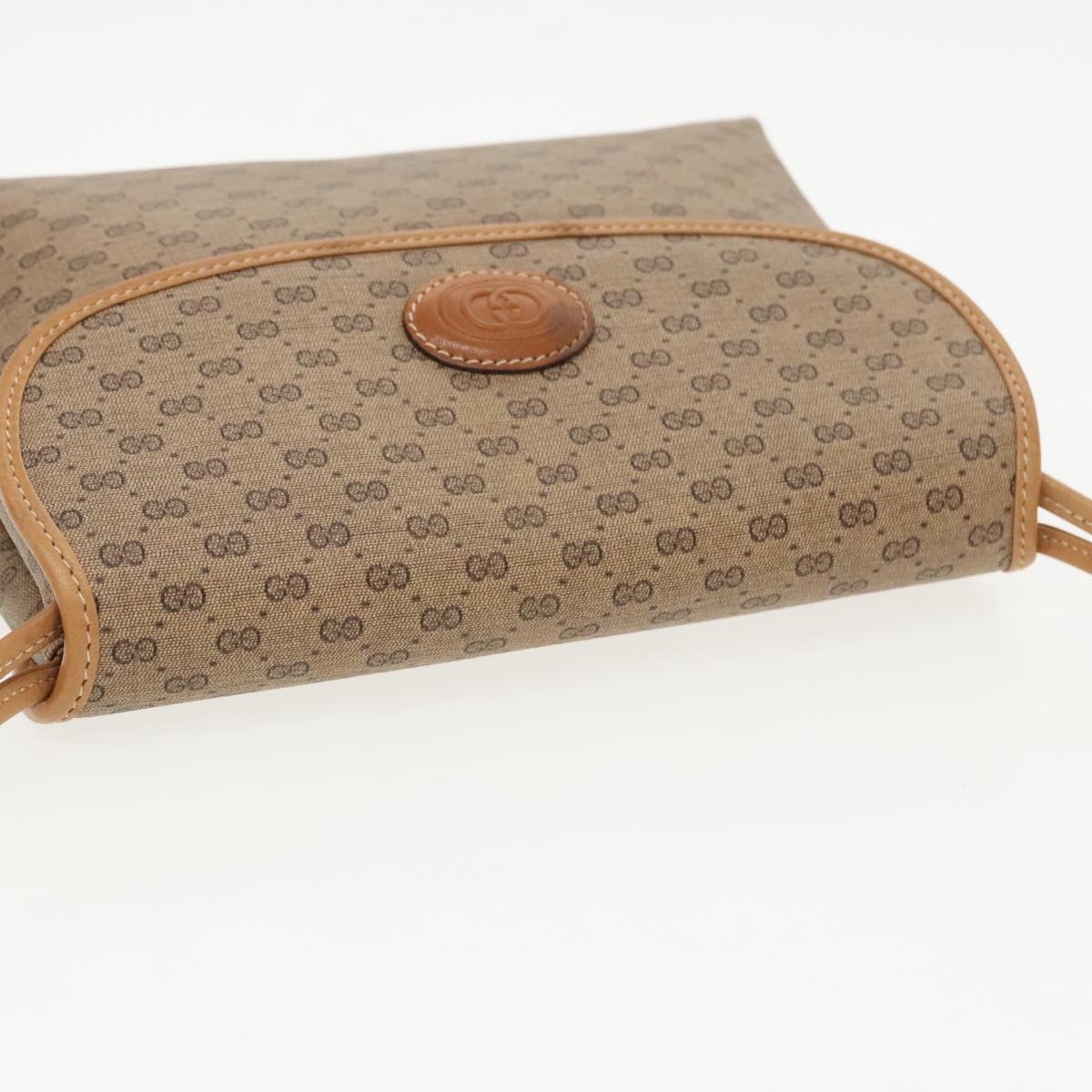 GUCCI Micro GG Supreme Shoulder Bag PVC Beige Gold 49 007 5548 th5401