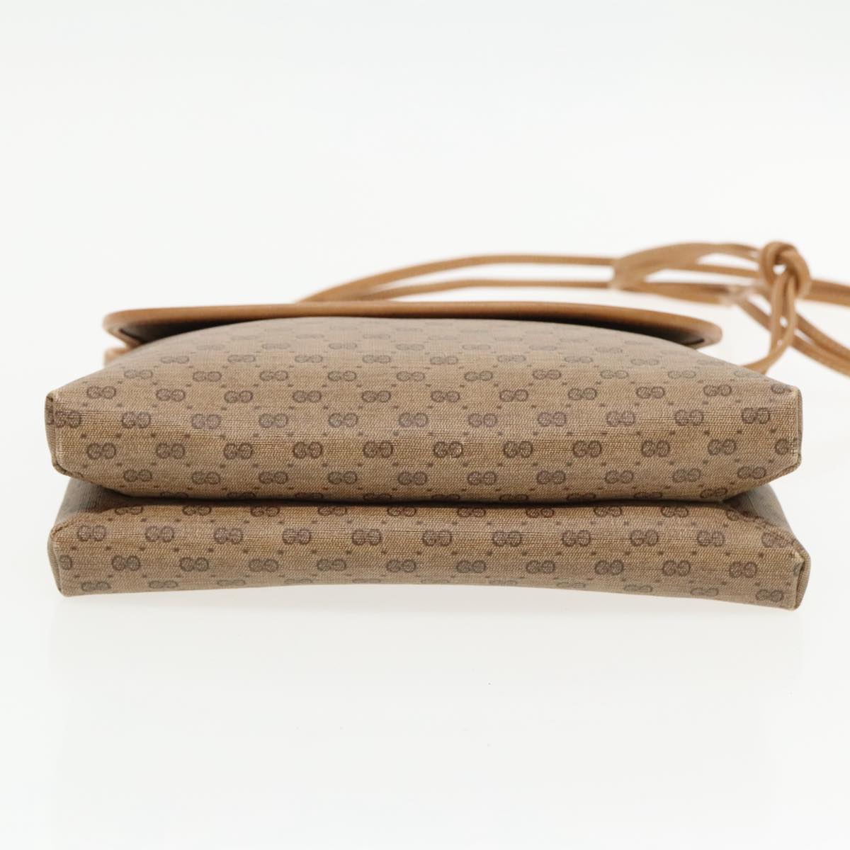 GUCCI Micro GG Supreme Shoulder Bag PVC Beige Gold 49 007 5548 th5401