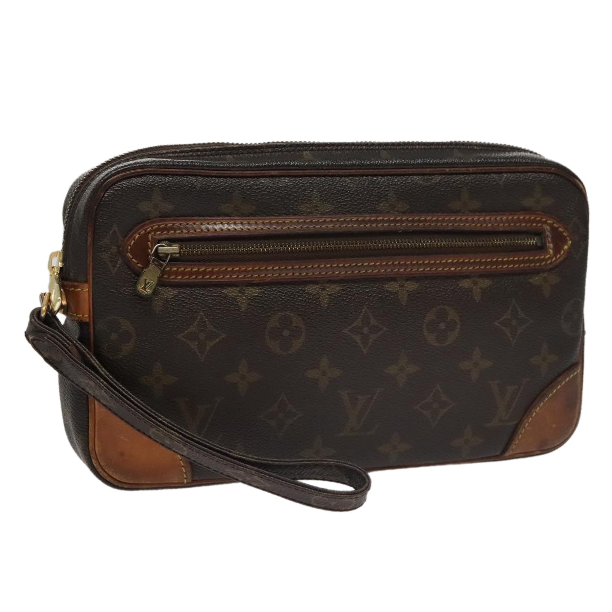 LOUIS VUITTON Monogram Marly Dragonne GM Clutch Bag M51825 LV th5558