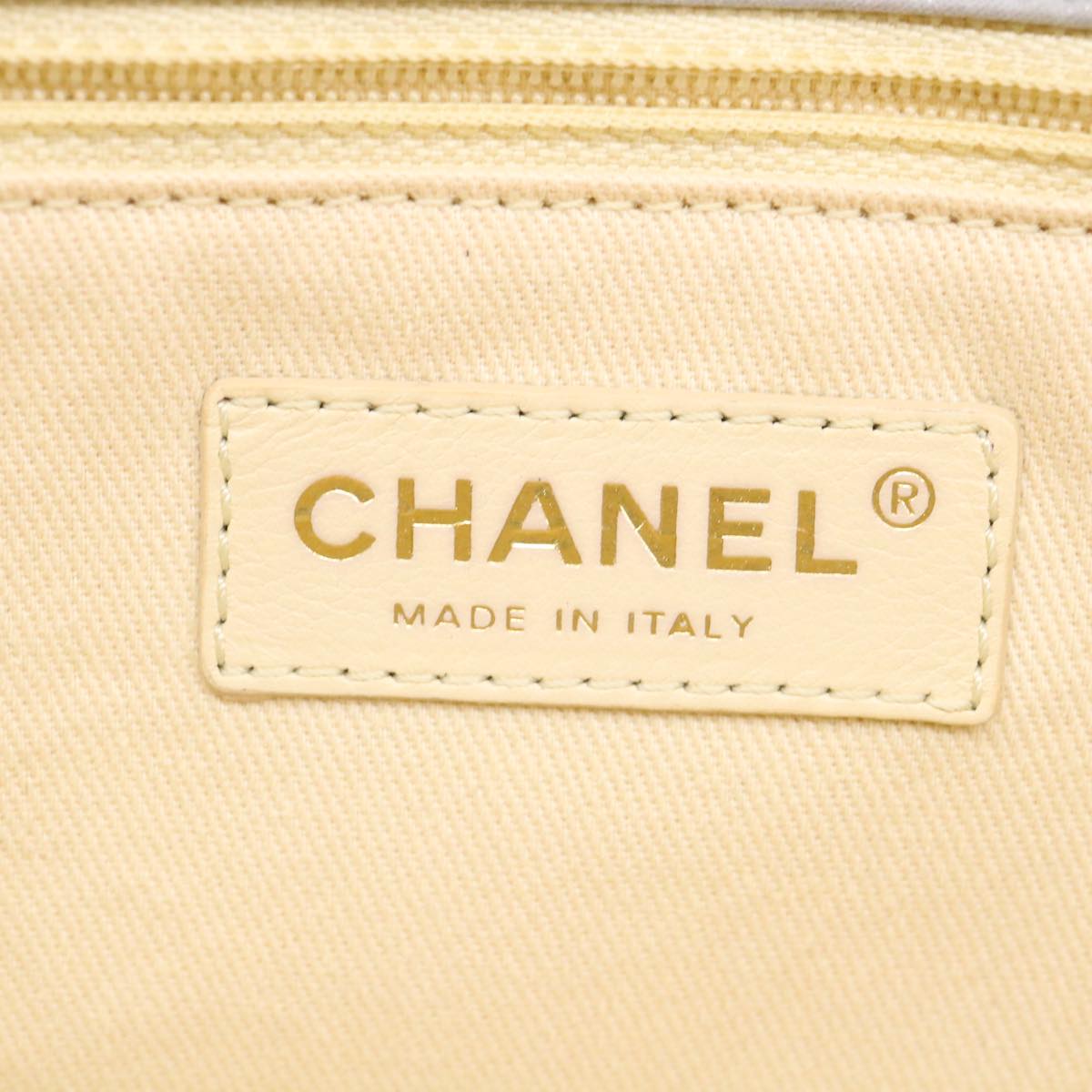 CHANEL Lamb Skin Matelasse Double Chain Shoulder Bag Gray CC am1097gA