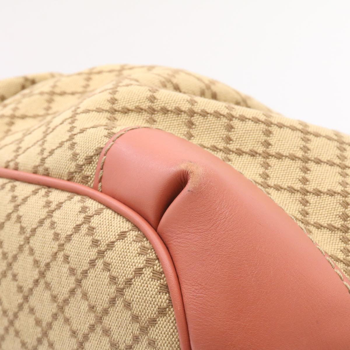 GUCCI Diamante Sukey Hand Bag 2Way Brown Pink am1578s